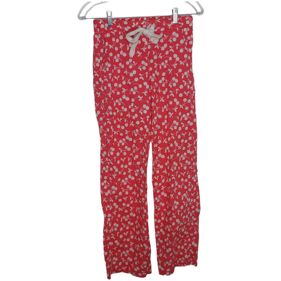 Boden Other - Boden Cherry Print Pajama Pants Pink White Summer Drawstring Waist Women XS